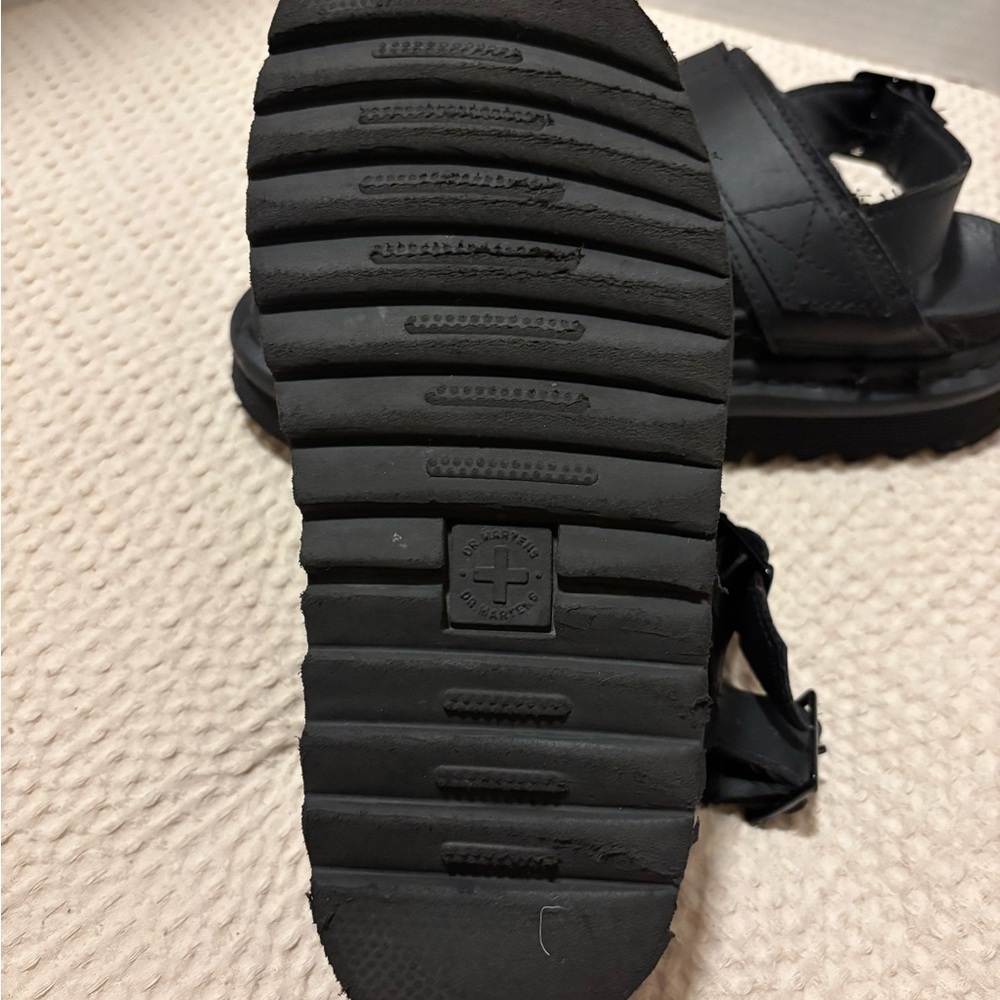 Dr Martens Voss Sandals Womens Black Leather Strap Size 6 - Picture 10 of 12
